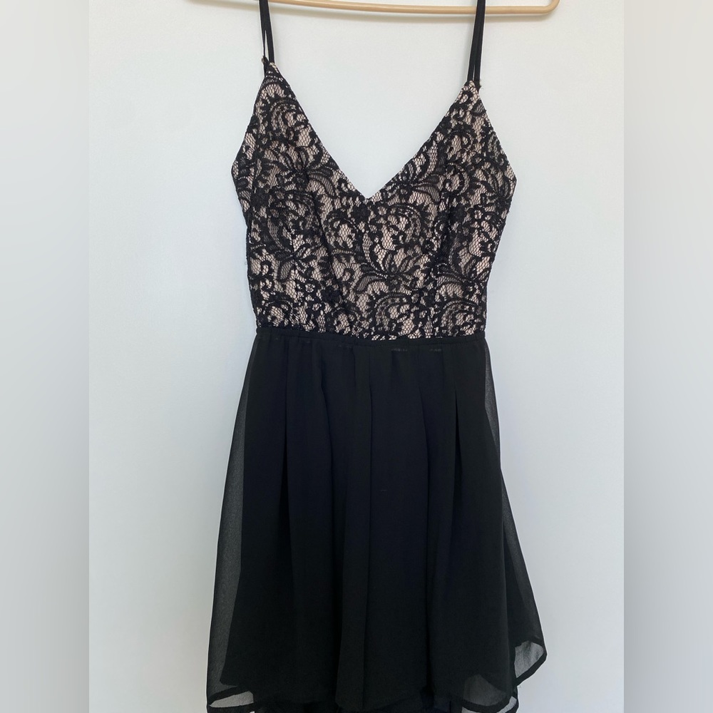 Windsor black lace romper